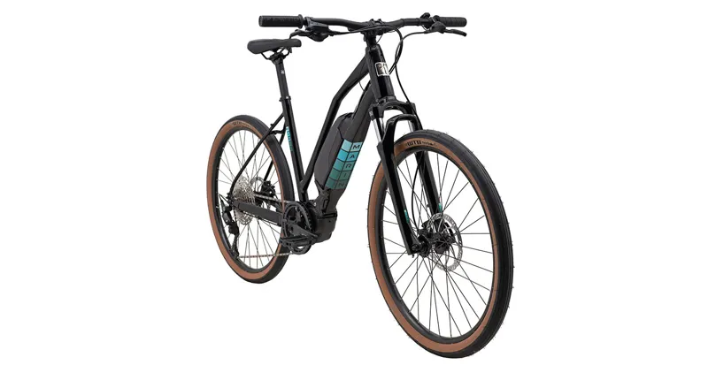 Marin Sausalito E2 ST 2024 Women's Electric Hybrid Bike - Black/Teal-1